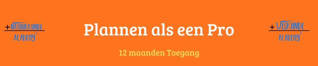 Plannen als een Pro